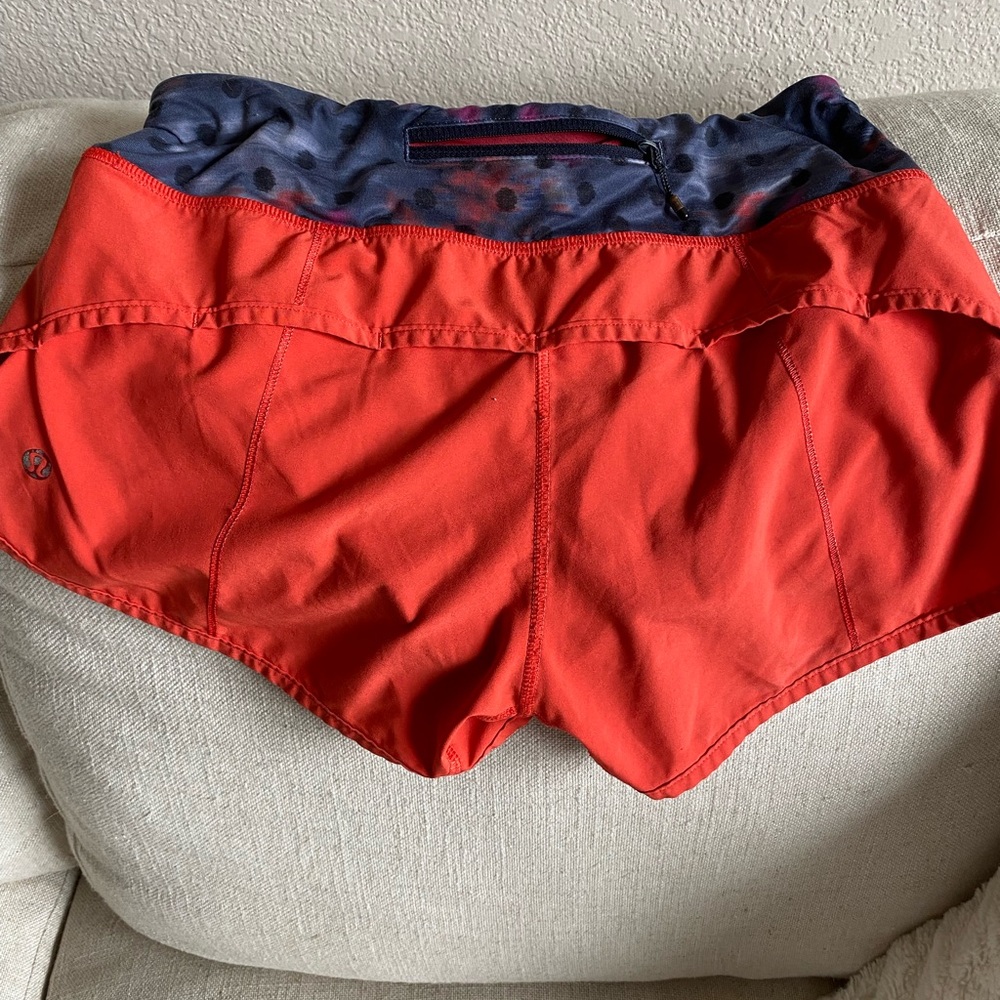 Lululemon Athletica Red Athletic Shorts